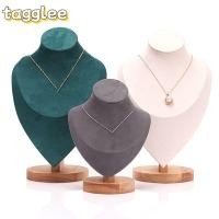 ราคา TAGGLEE ชั้นวางสร้อยคอ ชั้นวางเครื่องประดับหนังนิ่มไม้ สร้อยคอโมเดลโชว์โชว์ (49758070087)