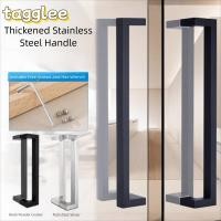 ราคา TAGGLEE ที่จับความหนา มือจับประตูท่อสี่เหลี่ยมสแตนเลส กันสนิมทนต่อการสึกหรอทั้งสองด้านมือจับประตูกระจกประตูไม้ประตูโลหะ (47958492860)