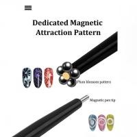 ราคา L Z 2 In 1 Professional Nail Art Cat Eye Magnetic Sti ปากกาสําหรับลูกเหล็กดูดลูกปัดแม่เหล็ก Dotting ปากกาออกแบบเล็บ (57559349297)