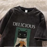 ราคา เสื้อยืด oversize สีดำ เสื้อฟอก เกาหลี ผลิตจากผ้าฝ้าย 100 ผลิตโดยร้าน oook เหมาะสำหรับทั้งผู้หญิงและผู้ชาย 85 (55654763005)