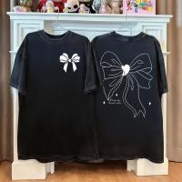 ราคา เสื้อยืด oversize สีดำ เสื้อฟอก เกาหลี ผลิตจากผ้าฝ้าย 100 ผลิตโดยร้าน oook เหมาะสำหรับทั้งผู้หญิงและผู้ชาย 14 (57806274335)