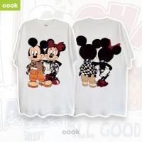 ราคา OOOK เสื้อยืดคอกลมแฟชั่นสำหรับผู้หญิงจากเกาหลี ผลิตจากเนื้อผ้าคุณภาพดี ดีไซน์ทรงหลวม พิมพ์ลาย มิกกี้เมาส์ 33 (57155387550)