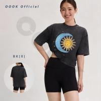 ราคา เสื้อยืด oversize สีดำ เสื้อฟอก เกาหลี ผลิตจากผ้าฝ้าย 100 ผลิตโดยร้าน oook เหมาะสำหรับทั้งผู้หญิงและผู้ชาย 3 (55756731170)