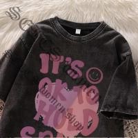 ราคา เสื้อยืด oversize สีดำ เสื้อฟอก เกาหลี ผลิตจากผ้าฝ้าย 100 ผลิตโดยร้าน oook เหมาะสำหรับทั้งผู้หญิงและผู้ชาย 52 (55755977430)