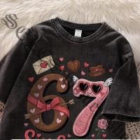 ราคา เสื้อยืด oversize สีดำ เสื้อฟอก เกาหลี ผลิตจากผ้าฝ้าย 100 ผลิตโดยร้าน oook เหมาะสำหรับทั้งผู้หญิงและผู้ชาย 11 (47405942027)