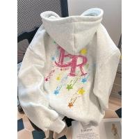 ราคา จัดส่งตลอด 24 ชั่วโมง OOOK เสื้อฮู้ดผู้หญิงลายดาวและตัวอักษรสีสัน สไตล์เกาหลีแบบชิลๆ พรีเมียมรุ่นหายาก หนาพิเศษ มีฮู้ด (47004441211)