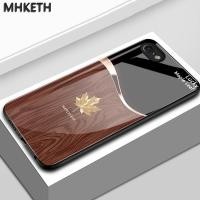 ราคา เคสสำหรับ iPhone 6 Plus 6s Plus 7 Plus 8 Plus X Xs Max Xr เคสโทรศัพท์กระจกระดับไฮเอนด์ลายใบเมเปิ้ล (28393239225)