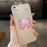 ราคา MHKETH เคสสำหรับ iPhone 6 Plus 6s Plus 7 Plus 8 Plus SE 2020 X Xr Xs Max เคสโทรศัพท์ลายโบว์สีชมพูสุดเทรนด์ (41963225125)