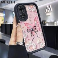ราคา MHKETH เคสสำหรับ OPPO A18 A38 A2x A31 2020 A8 เคสโทรศัพท์รูปโบว์ (40001428761)
