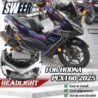 ราคา SWEER สําหรับ 2025 2026 Honda PCX160 PCX125 รถจักรยานยนต์สไตล์ใหม่ LED Bright ไฟหน้าชุด High Lumens กันน้ํา Plug N Play ไฟหน้าไฟหน้าสกู๊ตเตอร์อะไหล่ (46705629910)