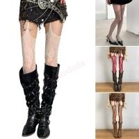 ราคา MDD ผู้หญิง Garter เข็มขัด Tights รูปแบบ Fishnet ต้นขาถุงน่องถุงน่องเอว Pantyhose Suspender Pantyhose ของขวัญ (52107276192)