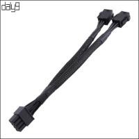 ราคา Dal Dual Mini 6Pin ถึง 8Pin PCI Express Video Card Power Adapter Braided Sleeved Cable 6pin 8pin PCI Express Cable สําหรับ PS (49658127070)