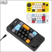 ราคา Dal Color Illuminated 19 Key Mini Gaming Keyboard ปรับแต่งจอยสติ๊ก Double Macroed ล้อ Hot Swappable Switches (45356701957)
