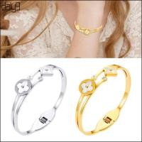 ราคา สร้อยข้อมือเหล็ก Daleucky กันรอยขีดข่วน อัลตร้าทนทาน เครื่องประดับ unisex สำหรับสวมใส่ทุกวัน (56756398055)