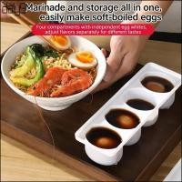 ราคา ดาล เครื่องทําไข่หมักสไตล์ญี่ปุ่นพร้อมช่องแยก4ช่องกล่องประหยัดไข่ (42279834673)