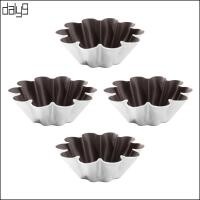 ราคา Dal 4 ชิ้นแม่พิมพ์ทาร์ตไข่ขนาดเล็ก Cupcakes เค้กคุกกี้แม่พิมพ์อลูมิเนียมขนาดเล็ก Tart Pans Line แม่พิมพ์เบเกอรี่ถ้วยใช้งานง่าย (27130035696)