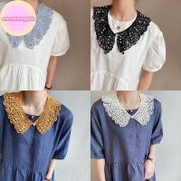 ราคา เสื้อผ้าแฟชั่นสำหรับผู้หญิง แบบถอดออกได้ มีตุ๊กตาปลอม ลายดอกไม้ลูกไม้ และขอบกระโปรง พร้อมปลอกคอปอมเพลา (55809454185)