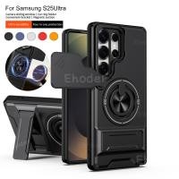 ราคา SAMSUNG สําหรับSamsung Galaxy S25 S24 S23 Ultra Plus 5G FE 2025 สไลด์กล้องเลนส์ป้องกันสําหรับS26Ultra S25 S24 S25Ultra S25FE S23Ultraแม่เหล็กคู่วงเล็บเคสโทรศัพท์ (54754915297)