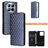 ราคา Redmi หมายเหตุ 15 Pro Plus 4G 5G 2026 เคสโทรศัพท์พลิกหรูหราปลอกหนังสําหรับ Note15 Note15Pro Note15ProPlus Note15Pro ขอบ TPU กันกระแทกกันชนตารางรูปแบบฝาครอบ (47605826280)