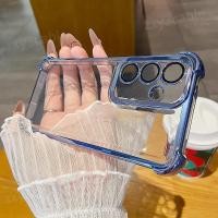 ราคา SAMSUNG หรูหรากันกระแทกสําหรับsamsung Galaxy A54 A34 A24 A14 5G 4G 2024 กรณีซิลิโคนอ่อนนุ่มใสปกหลังสําหรับSamsungA54 A05S A05 A04 A04E A04Sกรณี (29620472294)