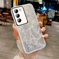 ราคา Glitter สําหรับ Vivo Y100 Y200E T3 4G 5G 2024 กรณีหรูหรา Gilt Aurora Feather รูปแบบสําหรับ VivoY100 Y 100 VivoY200E Y 200E VivoT3 Lite ซิลิโคนกรณี (29500210014)