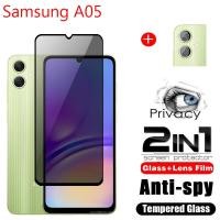 ราคา Samsung A06 A05 A05S 2024 ความเป็นส่วนตัวกระจกนิรภัยป้องกันหน้าจอ 2in1 คลุมทั้งหมดฟิล์มป้องกันโทรศัพท์สําหรับ SamsungA06 06 SamsungA05 05 SamsungA05S เลนส์กล้อง (25972891411)