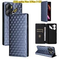ราคา ZTE nubia Neo 3 GT 5G 2025 เคสโทรศัพท์พลิกหรูหราปลอกหนังสําหรับ nubiaNeo3 nubiaNeo3GT nubiaNeo3GT TPU Edge กันชนกันกระแทกรูปแบบตารางฝาครอบ (24796522635)