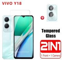 ราคา Vivo Y18 Y18E 4G 5G 2024 ป้องกันหน้าจอ 2in1 ฝาครอบกระจกนิรภัยป้องกันสําหรับ VivoY18 Y 18 VivoY18E Y 18E เลนส์กล้องฟิล์ม (24379109050)