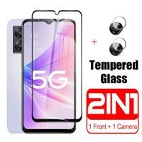 ราคา 2in1 ฟิล์มกระจกนิรภัยกันรอยหน้าจอ แบบเต็มจอ สําหรับ OPPO A77S A57 4G A77 S 5G OPPOA77 S OPPOA57 (25157656565)