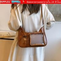 ราคา RIPPL Jk กระเป๋าสะพาย Harajuku Lolita โปร่งใส Ita กระเป๋า Casual ความจุขนาดใหญ่ DIY หนัง Preppy กระเป๋าถือผู้หญิง (50407273786)