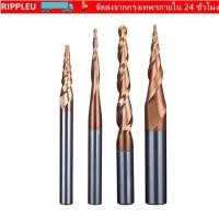 ราคา RIPPL CNC แกะสลัก Bit Tapered Ball จมูกเกลียว Tapered Ball โรงสีปลายจมูก Solid Carbide Endmill (26993898775)