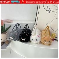 ราคา RIPPL กระเป๋าถือ กระเป๋าสะพายสะพายข้างแมวความจุขนาดใหญ่ กระเป๋าทรงถังอเนกประสงค์สายโซ่หลากสี (49407293771)