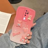 ราคา เคส OPPO A9 2020 เคส OPPO A5 2020 เคส OPPO F11 A9 2020 F9 A3S A83 A31 A53 2020 เคสโทรศัพท์มือถือ tpu แบบนิ่ม ลายการ์ตูนหมีน่ารัก 3D ไล่โทนสี สีชมพู สีฟ้า สําหรับ MMX (19279313871)