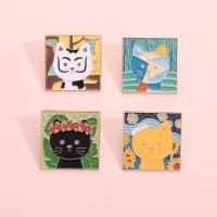 ราคา ส่วนบุคคลสร้างสรรค์ภาพวาดสีน้ํามันแมวเคลือบเข็มกลัดน่ารักคิตตี้ป้ายโลหะกระเป๋าเป้สะพายหลังอุปกรณ์เสริมของขวัญสําหรับเพื่อน (27630151709)