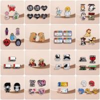 ราคา เข็มกลัด รูปการ์ตูนกบ ผีเสื้อ น่ารัก ของขวัญฮาโลวีน 2 6 ชิ้น ต่อชุด (19792479328)