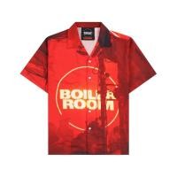ราคา PLEASURES P25F004 VENUE BUTTON UP RED (52058628239)
