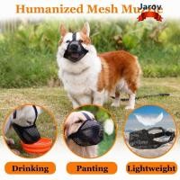 ราคา JAROV ตะกร้อครอบปากสุนัข Nylon Adjustable Breathable Anti lick (47908477535)