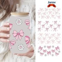 ราคา JAROV Wrap Stickers Smooth Waterproof UV DTF Transfer Sticker Water Bottles Sticker For 16Oz Glass Cup (56358347221)