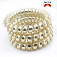 ราคา JAROV 10 ชิ้น แฟชั่น Scrunchie ยืดหยุ่น สีทอง เงิน (53458711539)
