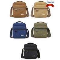 ราคา JAROV กระเป๋าสะพายข้าง ผ้าแคนวาส สีดํา น้ําเงิน เขียว สีกากี กระเป๋าผู้ชาย ลําลอง กระเป๋าถือความจุขนาดใหญ่ ผู้ชายผู้หญิง (53358457540)