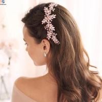 ราคา หวีผมด้านข้างประดับ Rhinestone สีชมพู Alloy barrette เครื่องประดับผมสำหรับผู้หญิง (50257401029)