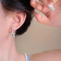 ราคา ต่างหูตกแต่งแบบ Blue Zircon Sea Star เพทายหรูหรา สําหรับของขวัญ (51307215897)