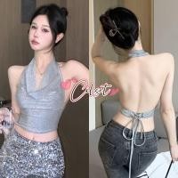 ราคา Cilset พร้อมส่ง เสื้อคล้องคอ มีซับในตัว สีพาสเทล ใส่ง่ายสวย เกิร์ลลี่สไตล์ FY2562 (27163575588)