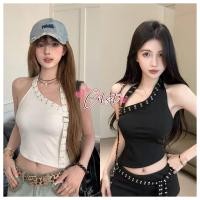 ราคา Cilset พร้อมส่ง เสื้อคล้องคอเปิดหลัง แต่งสายอะไหล่ มีซับใน มี2สี FY2940 1 (54808005605)