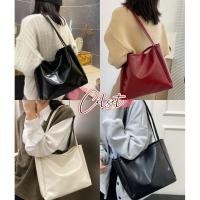 ราคา Cilset พร้อมส่ง กระเป๋าใบใหญ่สำหรับผู้หญิงสะพายข้างได้ถือได้หนัง น่ารักๆ pu สีพื้นๆ สไตล์ลำลอง เรียบง่าย KP 2 (41514494460)