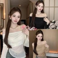 ราคา Cilset พร้อมส่ง เสื้อเปิดไหล่แขนยาว คาวาอี้ สีพื้นสไตล์เกาหลี ผ้านุ่มนิ่ม FY252 (54651104259)