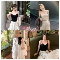 ราคา Cilset พร้อมส่ง เสื้อสายเดี่ยวมีซับใน ลายลูกไม้เซ็กซี่ ใส่สบาย เกิร์ลลี่สไตล์ FY2909 1 (54353696981)