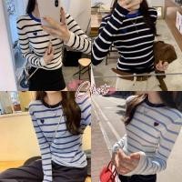 ราคา Cilset พร้อมส่ง Cilset พร้อมส่ง เสื้อยืดไหมพรมแขนยาว คาวาอี้ คอกลม ดีเทลลายทางและหัวใจมินิมอลสไตล์ R034 (53401108831)