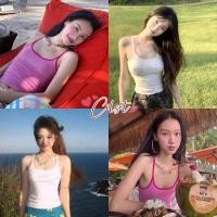 ราคา Cilset พร้อมส่ง เสื้อสายเดี่ยว เสริมฟองน้ำน่ารัก สีสดใส สไตล์สาวเท่ FY3590 (45302779464)