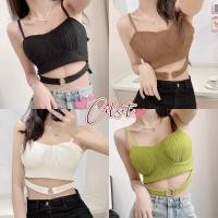 ราคา Cilset พร้อมส่ง เสื้อสายเดี่ยว ซัมเมอร์ มีฟองน้ำ ดีทเลเว้าเอวเซ็กซี่ FY2303 C (44411553458)